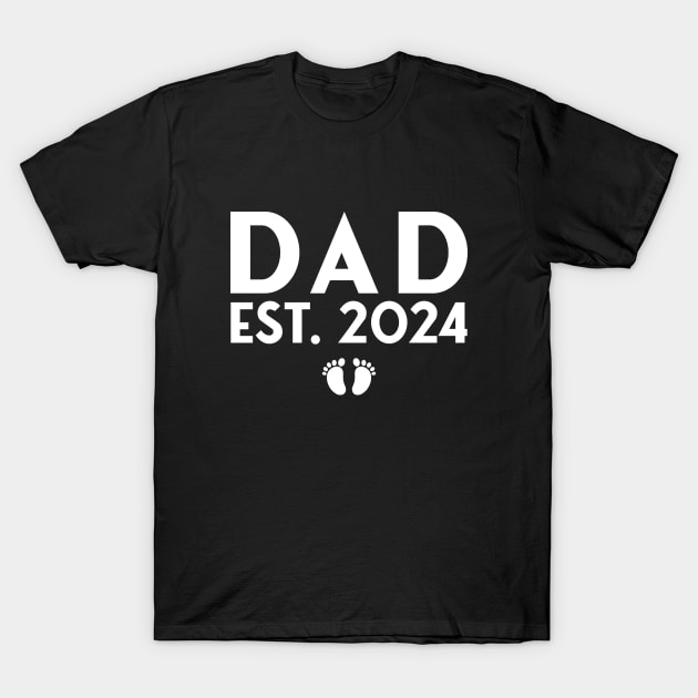 dad est 2024 T-Shirt by Crayoon